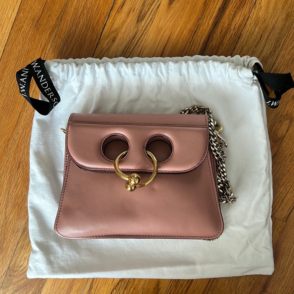 JW Anderson Mini Pierce bag in Dusty Pink